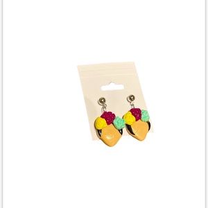 Handmade Frida Kahlo inspired earrings